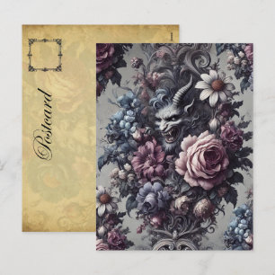 Baphomets Bouquet - Gothic Victorian Helg Vykort