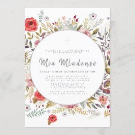 Baptism-annonsering i baby inbjudningar