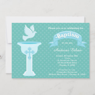 Baptism baby * välj bakgrund färg inbjudningar