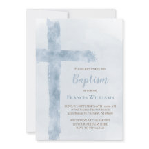 Baptism, blå vattenfärg kor