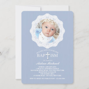 Baptism - Blåfotomedbjudan Kor Inbjudningar