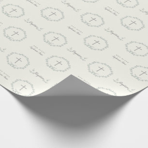Baptism Blått och Grönt Löv Utandning Presentpapper