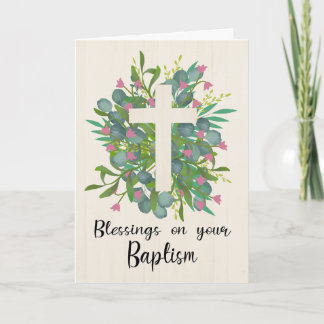 Baptism Blesser för en flicka Kort