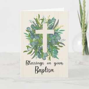 Baptism Blesser för en pojke Kort