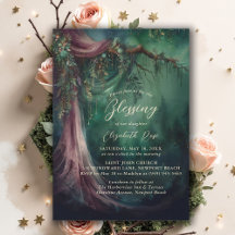 Baptism Blessing Enchanted Garden Fairytale Draped