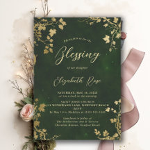 Baptism Blessing Enchanted Garden Fairytale Green