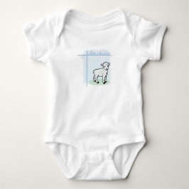 Baptism Blue Boy Lamb, Anpassade Tee