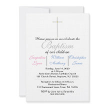 Baptism Blue Rosa Triplets