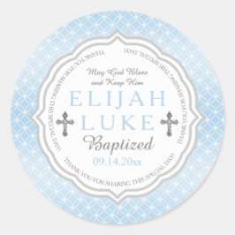 Baptism | Boy Eternity Ringar Runt Klistermärke