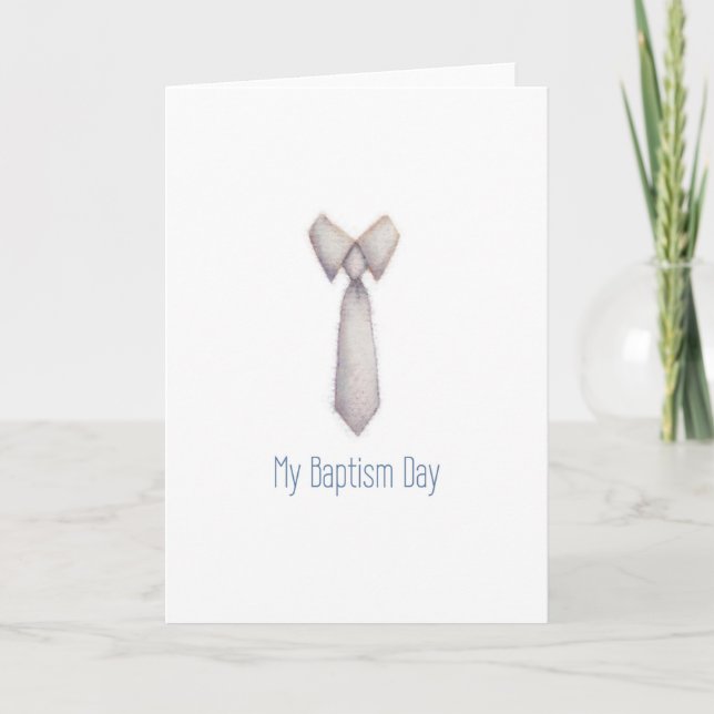 Baptism Card Boy Kort (Framsida)