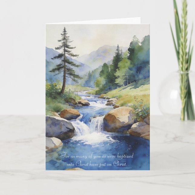 Baptism Card: Galatians 3:25-27 Kort (Framsida)