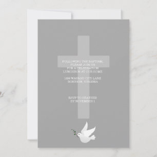 Baptism/ Christening-ceremonin inbjudan