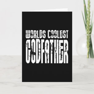 Baptism Christening Gifts Worlds Coolest Godfather Helgkort