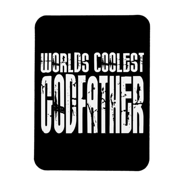 Baptism Christening Gifts Worlds Coolest Godfather Magnet (Vertikal)