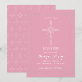 Baptism, Christening Girl-inbjudan Elegant Kor Inbjudningar