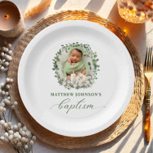 Baptism Christening Photo Ro Blommigt