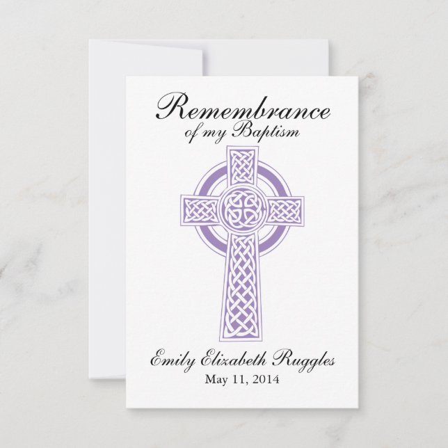 Baptism Christening Prayer Card Kort (Framsida)
