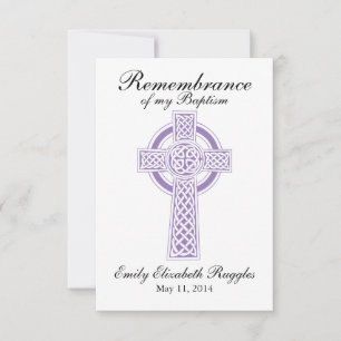 Baptism Christening Prayer Card Kort