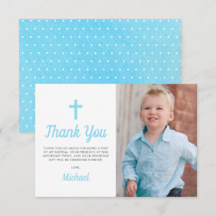 Baptism Christening Religiösa Boy Photo Tack Kort