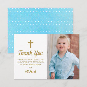 Baptism Christening Religiösa Boy Photo Tack Kort