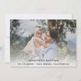 Baptism Christening Religiösa Christian Tack Kort