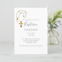 Baptism Christening Rosary Simple Religiösa Event