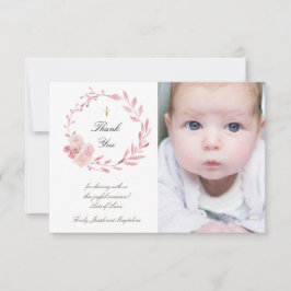 Baptism, damm rosa blommor andedräkt tack vare kor inbjudningar