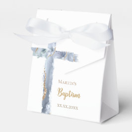 Baptism, dammig blå agate heliga kor presentaskar