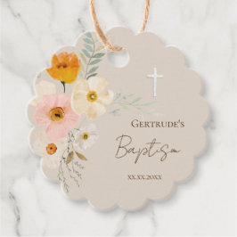 Baptism delikat bouquet favärde -taggar gåvor etiketter
