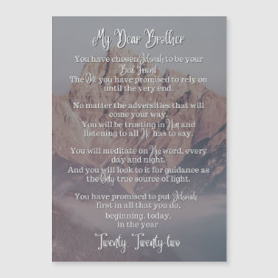 Baptism Dikt   Magnetkort   JW   Berg