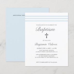 BAPTISM-Elegant med fasad pastellblå Kor