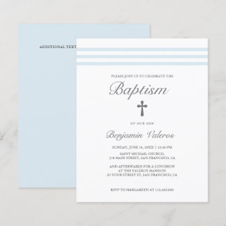 BAPTISM-Elegant med fasad pastellblå Kor