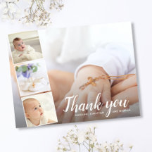 Baptism eller Christening Tack 4 Photo Collage