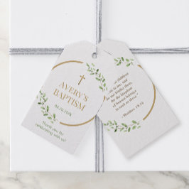 Baptism Ett andningsbibeltack från kor Presentetikett