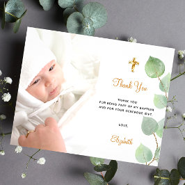 Baptism Eucalyptus-fototack för din budget Flygblad