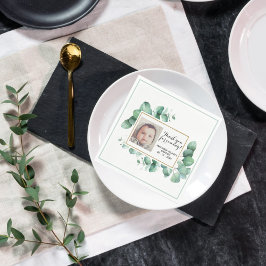 Baptism Eucalyptus Greenery Christening TACK Pappersservett