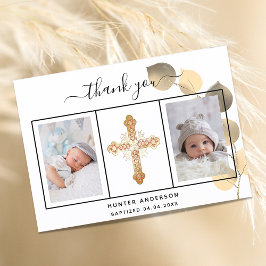 Baptism Eucalyptus guld-fototack Inbjudningar