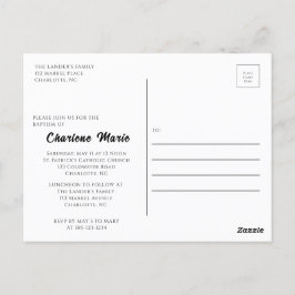 Baptism Firande för Baptism-postkort Vykort