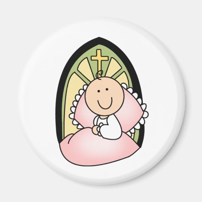 Baptism Flicka Magnet (Framsidan)