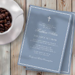 Baptism för honom | Elegant Classic Kor Inbjudningar<br><div class="desc">Sammansatt av elegant serif- och kursiv skripttypografi på ram med elegant kor. Den här designen är tidlös,  klassisk och elegant. Detta är designat av Select Party Supplies,  exklusiv för Zazzle. Finns här: http://www.zazzle.com/selectpartysupplies</div>