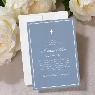 Baptism för honom Elegant Classic Kor Tack Kort