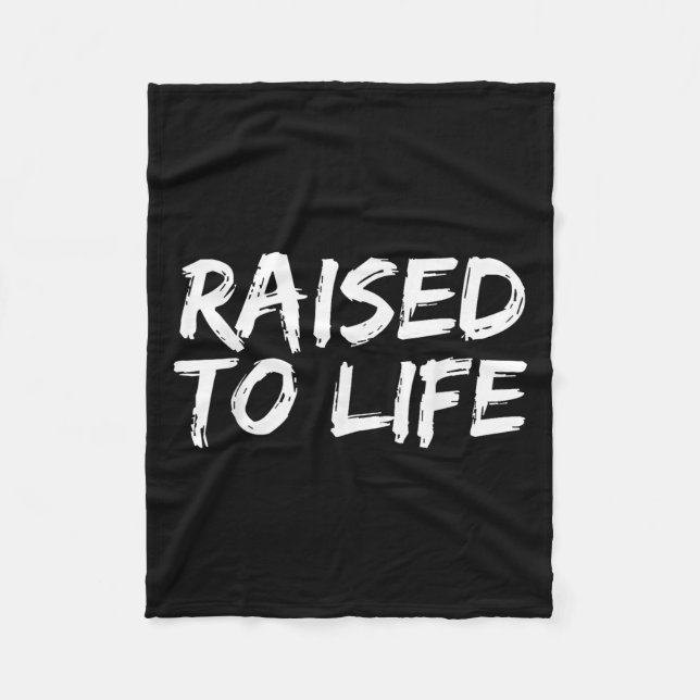 Baptism Gift New Christians Baptismal Quote Raised Fleecefilt (Framsidan)