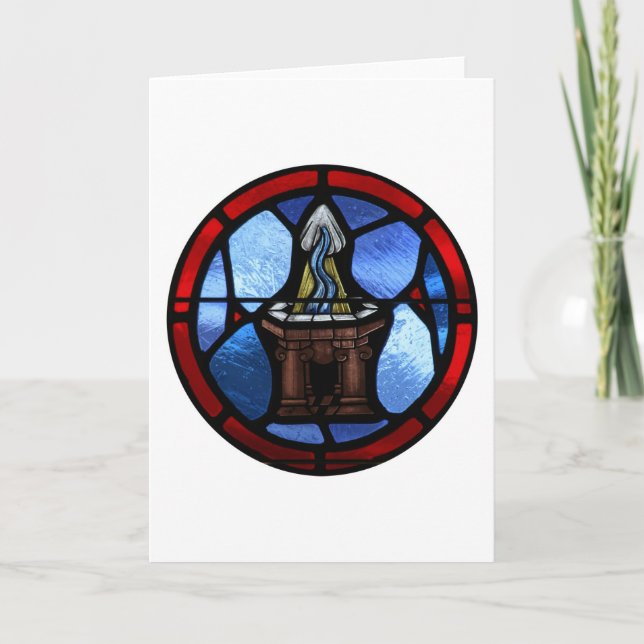 Baptism Glass Art Kort (Framsida)