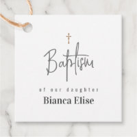 Baptism Godföräldrarna Simple Modern