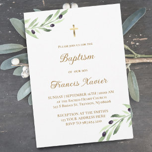 Baptism gren inbjudningar