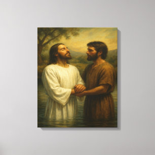 Baptism hos Jesus™ LDS Wall Art Canvas
