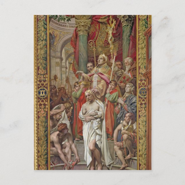 Baptism i Clovis I Vykort (Framsida)