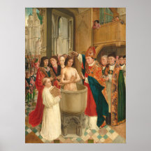 Baptism i Clovis - Saint Giles Fine Art Poster