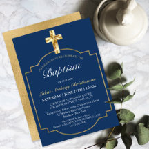 Baptism i elegant Blue Golden Kor Boys Baptism