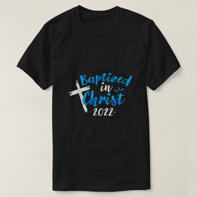 Baptism i Kristus 2022, katolsk kristen T Shirt (Design framsida)